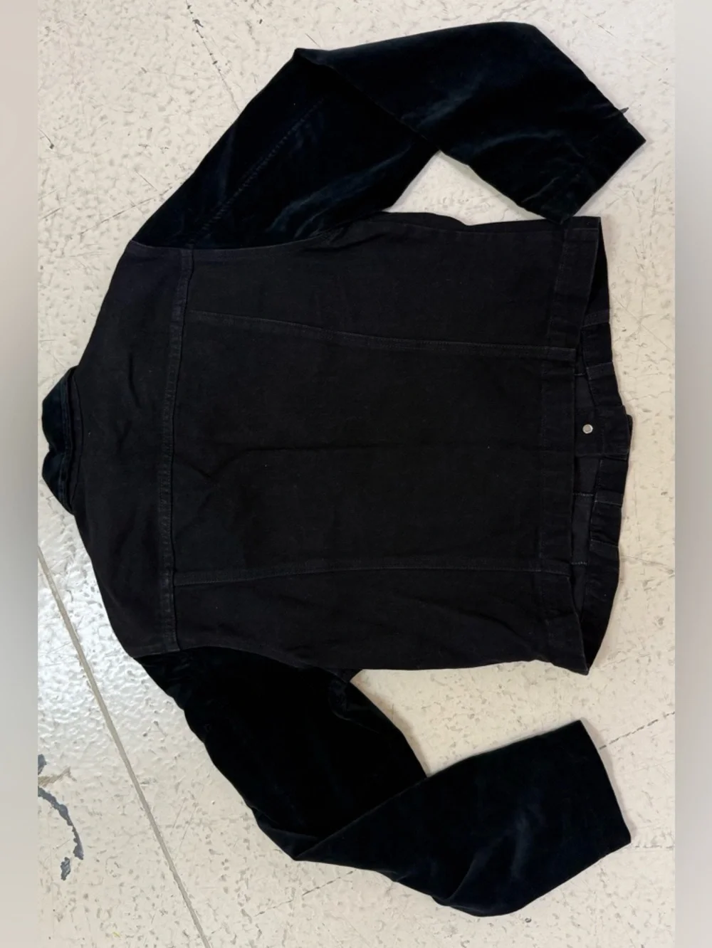 Y2K Guess USA Denim & Velour Jacket - Picture 4 of 7